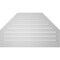 Ekena Millwork Octagonal Top Surface Mount PVC Gable Vent w/ 2"W x 1-1/2"P Brickmould Frame, 38"W x 22"H GVPOT38X2202SF - alternate 5